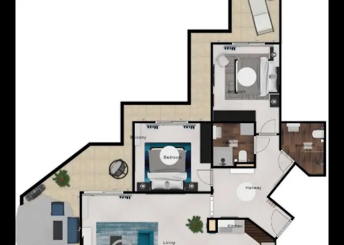 Appartement Eva - Panoramic Penthouse